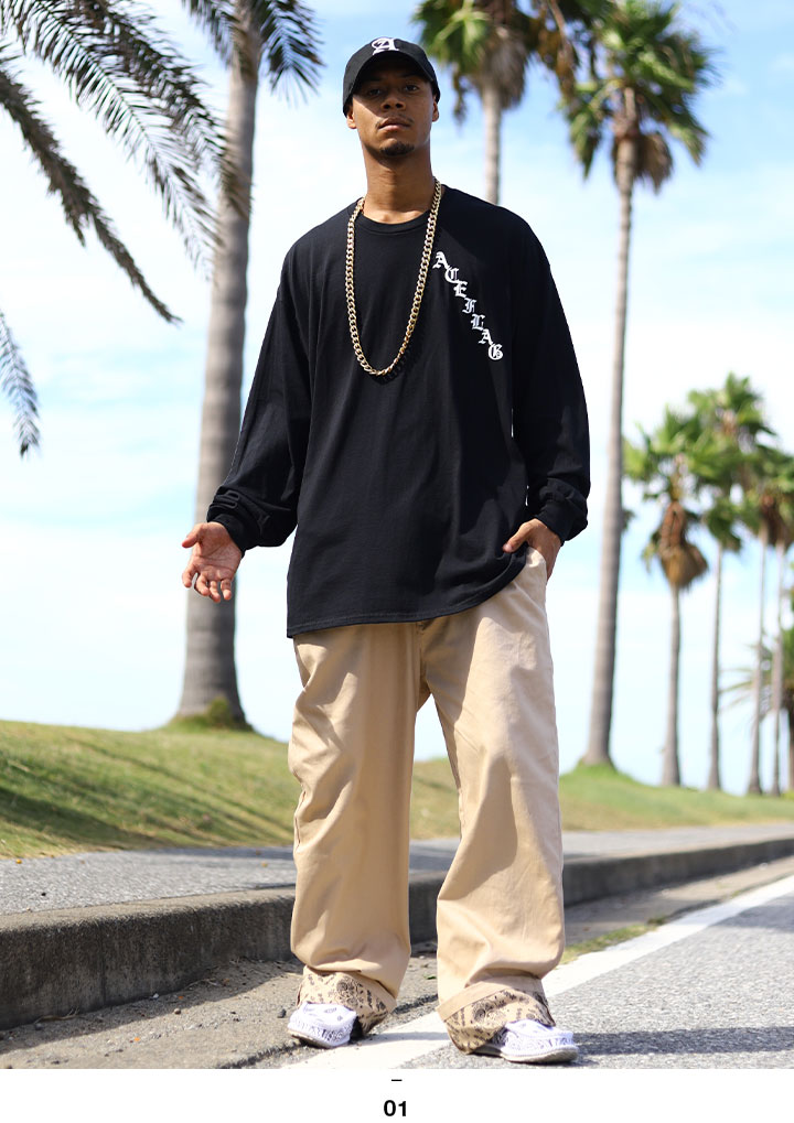 ACEFLAG（エースフラッグ） 上下セット 長袖 ブランド Tシャツ ロンT
