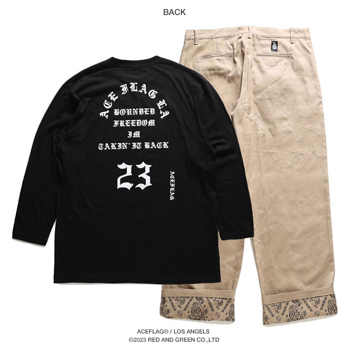 ACEFLAG（エースフラッグ） 上下セット 長袖 ブランド Tシャツ ロンT