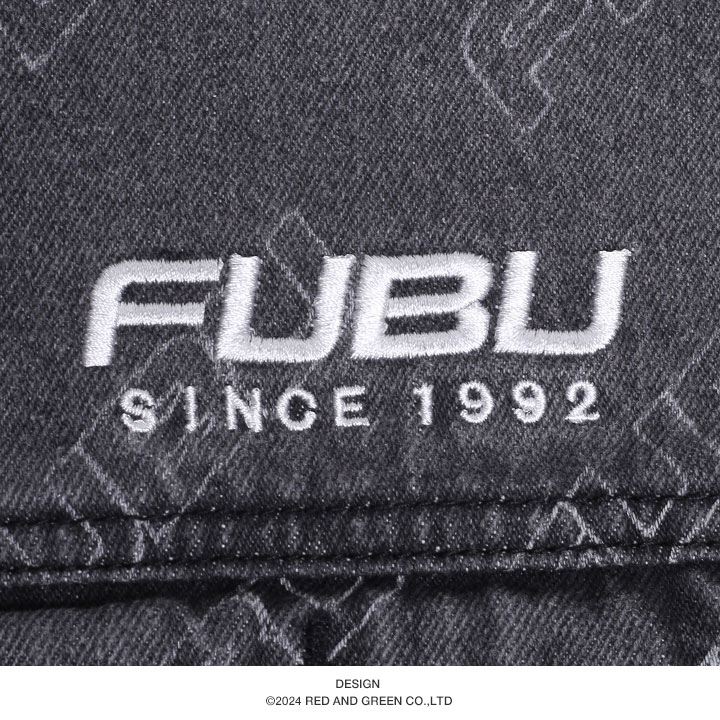 FUBU 上下セット デニム 長袖 大きいサイズ フブ セットアップ