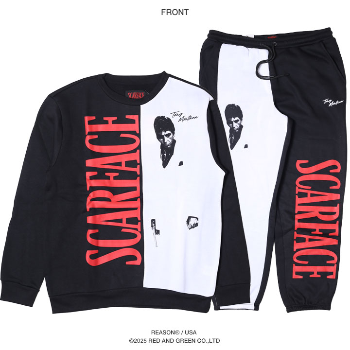REASON × 映画 スカーフェイス セットアップ 長袖 ブランド 大きい