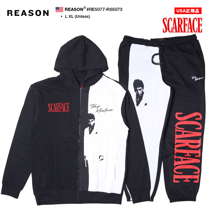 REASON × 映画 スカーフェイス 長袖 ブランド 大きいサイズ Scarface