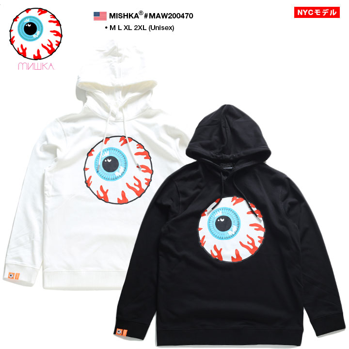 ミシカ MISHKA フードパーカー スウェット 長袖  M L XL 2L LL 2XL 3L XXL 大きいサイズ かっこいい おしゃれ 袖ロゴ KEEPWATCH キープウォッチ ギフト｜weekindenim｜03