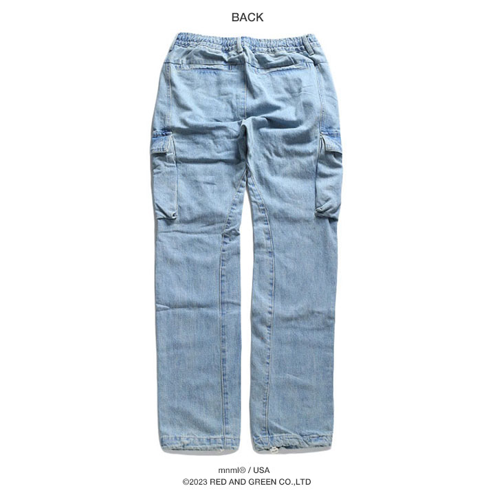 未使用品　mnml ミニマル　デニム　カーゴパンツ　36サイズ mnml ミニマル カーゴパンツ DENIM CARGO PANTS ジーンズ デニム