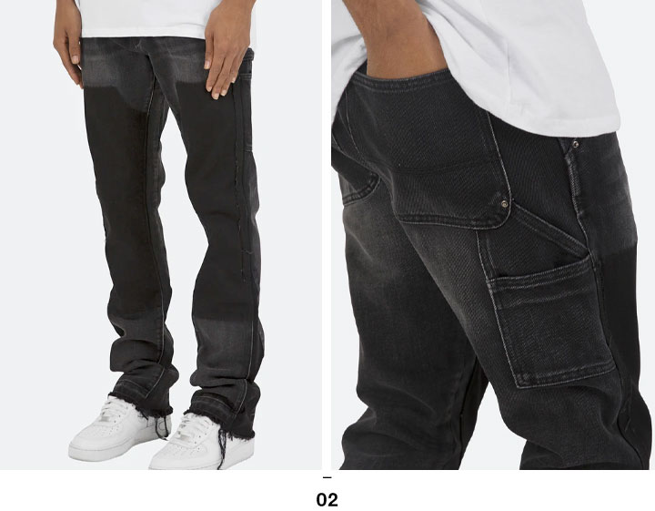 美品■mnml ミニマル■フレアー ブーツカット デニム ペインター 加工 28 楽天市場】【20%OFF】 mnml ミニマル B118 FLARE WORK DENIM