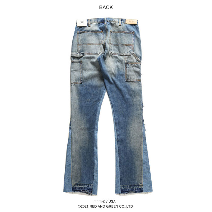 mnml（ミニマル） デニム ジーンズ ジーパン Gパン パンツ スリム 無地