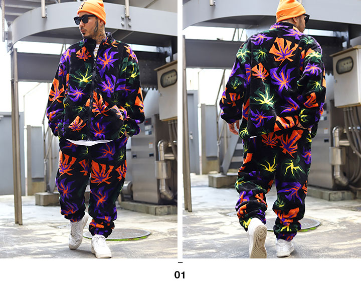 HUF フリース パンツ 起毛 大きいサイズ ハフ 防寒着 フリースパンツ