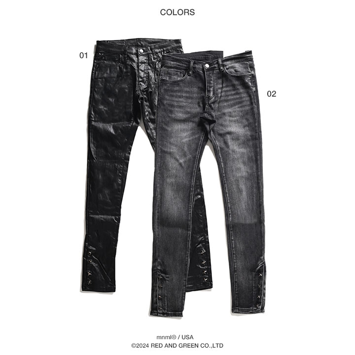 mnml（ミニマル） デニム ジーンズ フレアパンツ ベルボトム ブーツ