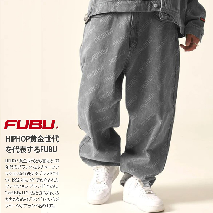 FUBU フブ デニム ペインター バギーパンツb系 hip hop FUBU フブ デニム ペインターパンツ バギーパンツ ジーンズ