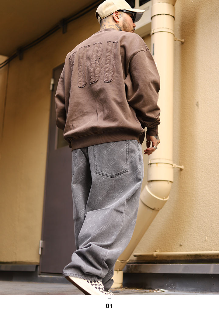 FUBU デニム ジーンズ メンズ 大きいサイズ フブ ジーパン Gパン