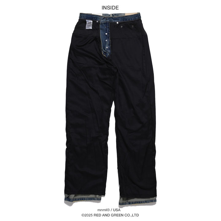 mnml（ミニマル） デニム ジーンズ バギーパンツ 無地 シンプル 大きい