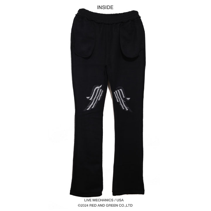 LIVE MECHANICS スウェットパンツ フレアパンツ ベルボトム フレアー