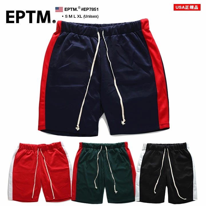 エピトミ EPTM ハーフパンツ ジャージ バスパン バスケットボールパンツ ショートパンツ ラインパンツ ショーツ 半ズボン イージーパンツ 大きいサイズ｜weekindenim｜04