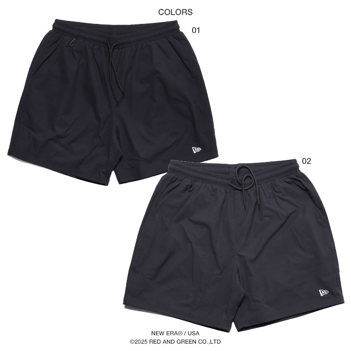 NEWERA ハーフパンツ ナイロン 膝上丈 水陸両用 アウトドア 耐