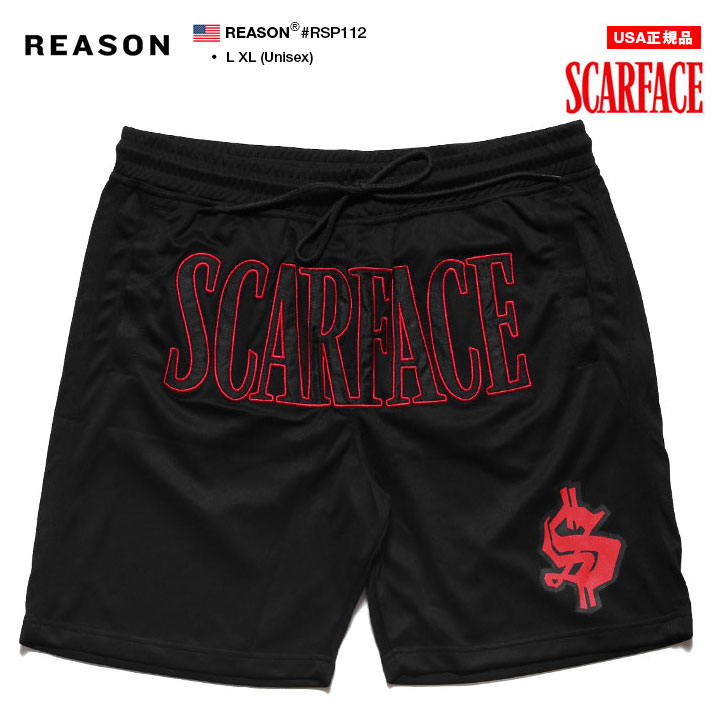 REASON × 映画 スカーフェイス ハーフパンツ バスパン 半ズボン 短パン