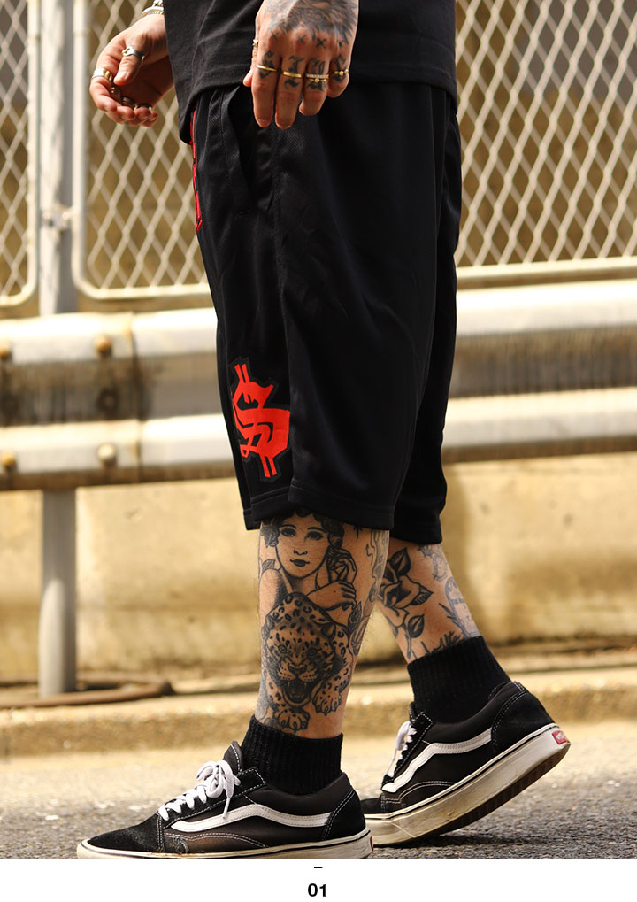 REASON × 映画 スカーフェイス ハーフパンツ バスパン 半ズボン 短パン