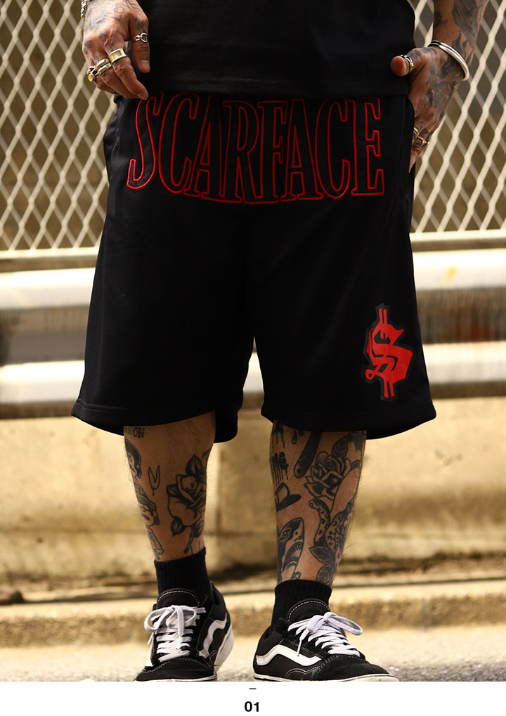 入手困難 送料無料 Scarface × REASON 半ズボン 公式 コラボ 楽天市場】【20%OFF】REASON × 映画 スカーフェイス ハーフ