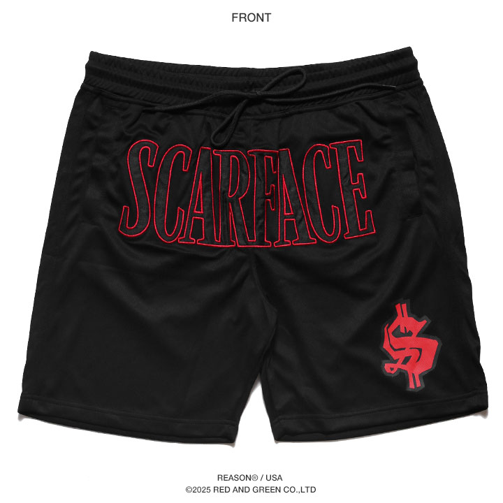 REASON × 映画 スカーフェイス ハーフパンツ バスパン 半ズボン 短パン