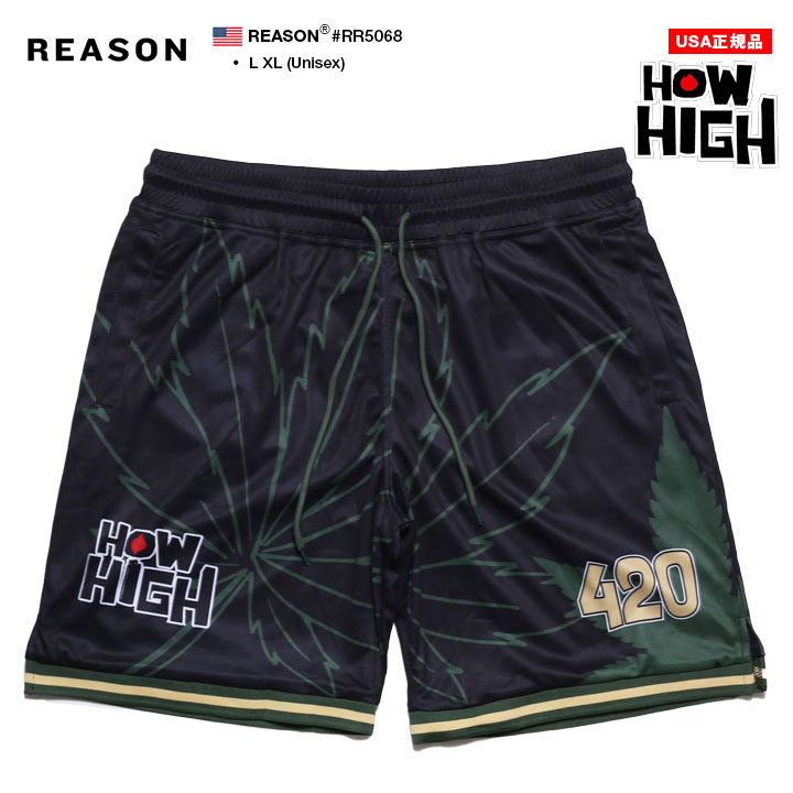 REASON × HOW HIGH ハーフパンツ バスパン 半ズボン 短パン 大きい