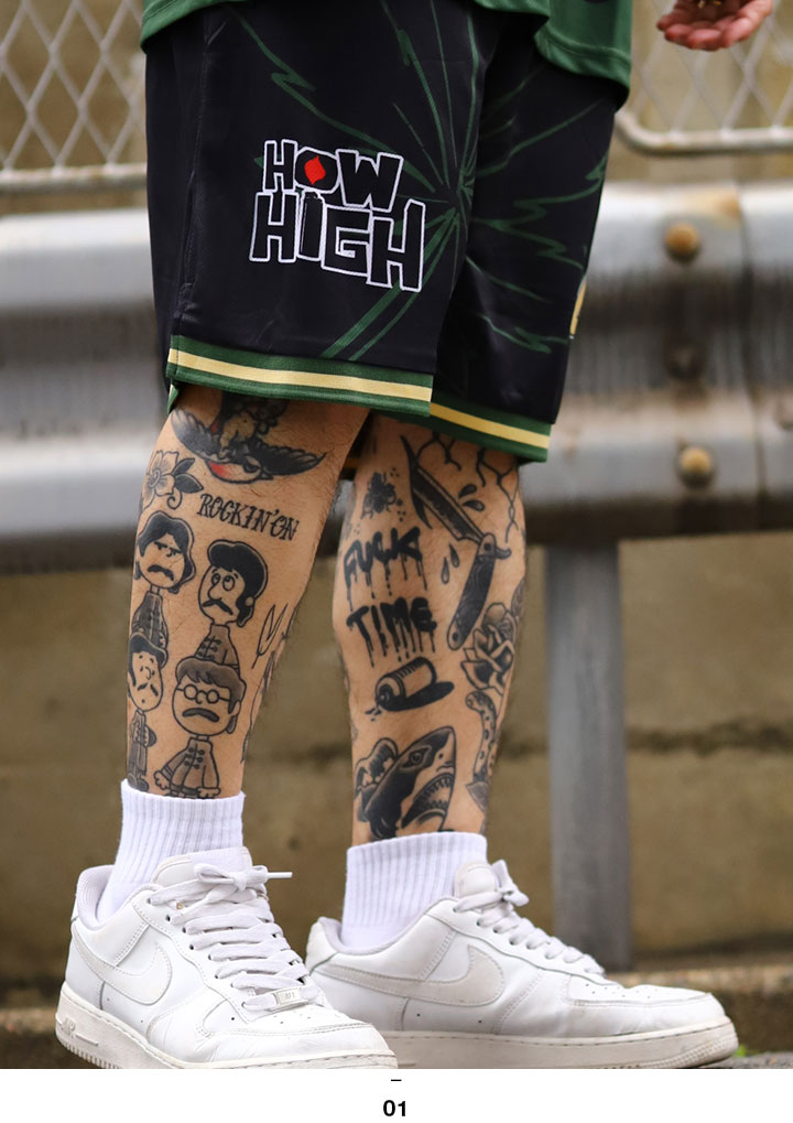 REASON × HOW HIGH ハーフパンツ バスパン 半ズボン 短パン 大きい