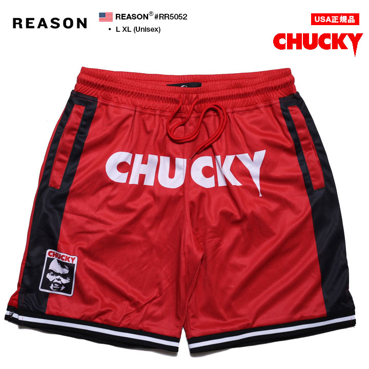 REASON × Chucky ハーフパンツ バスパン 半ズボン 短パン 大きいサイズ