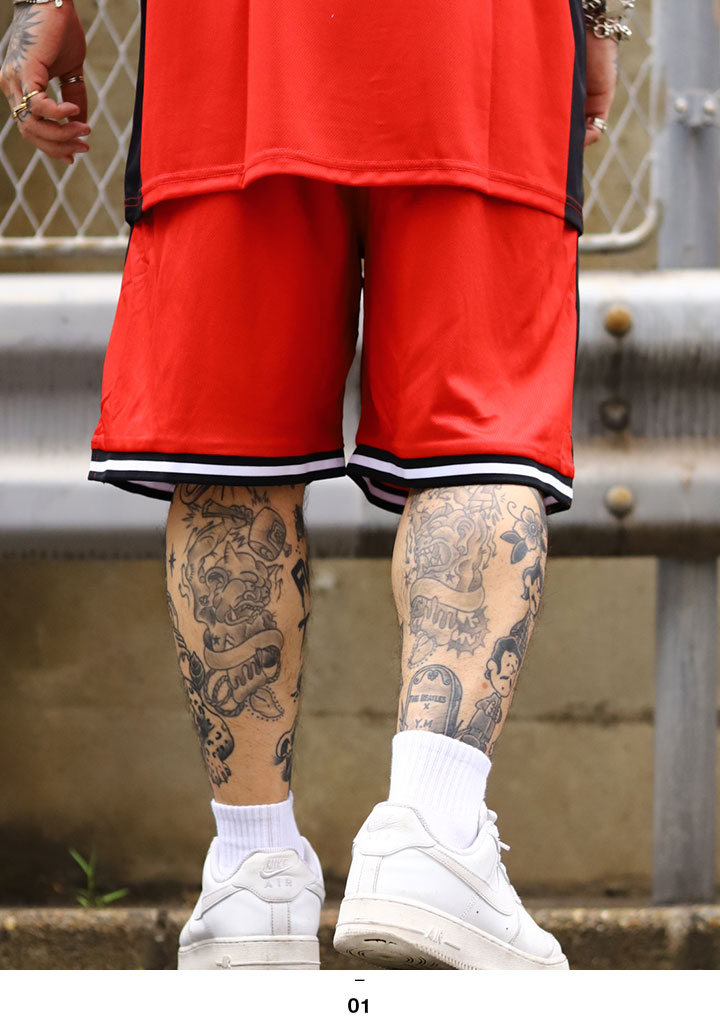 REASON × Chucky ハーフパンツ バスパン 半ズボン 短パン 大きいサイズ