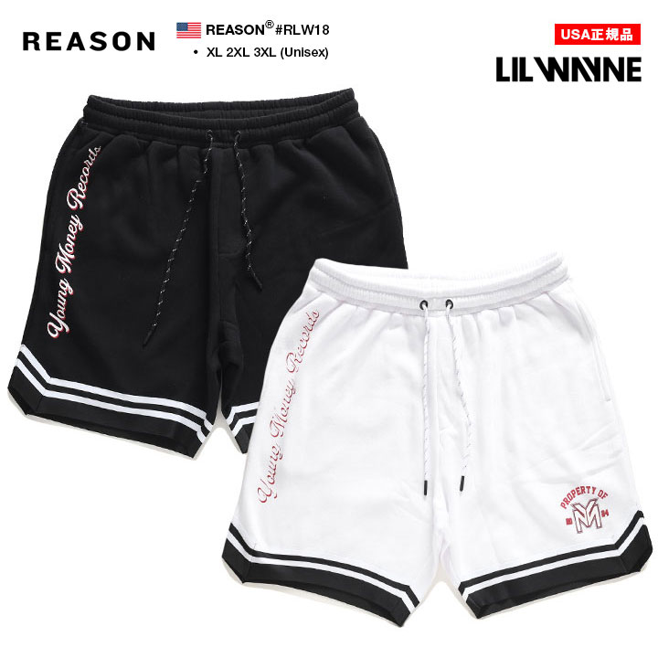 REASON × Young Money ハーフパンツ スウェット 裏起毛 半ズボン