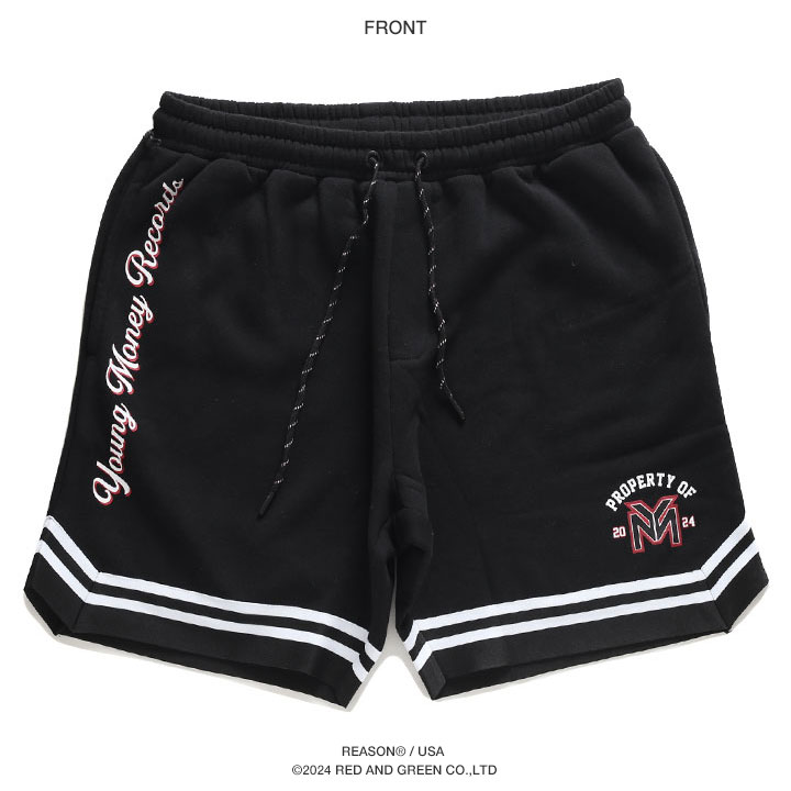 REASON × Young Money ハーフパンツ スウェット 裏起毛 半ズボン