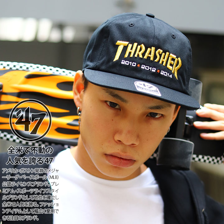 47 THRASHER キャップ サンフランシスコ ジャイアンツ 黒 MLB Giants