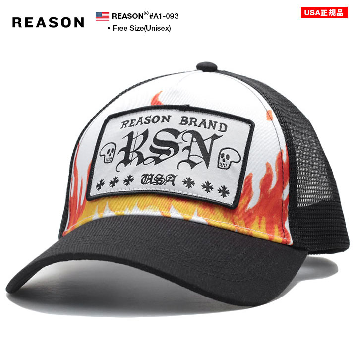 リーズン REASON キャップ 帽子 メッシュキャップ トラッカーキャップ