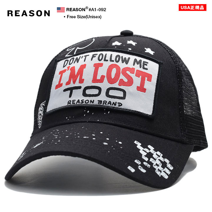 リーズン REASON キャップ メッシュキャップ トラッカーキャップ