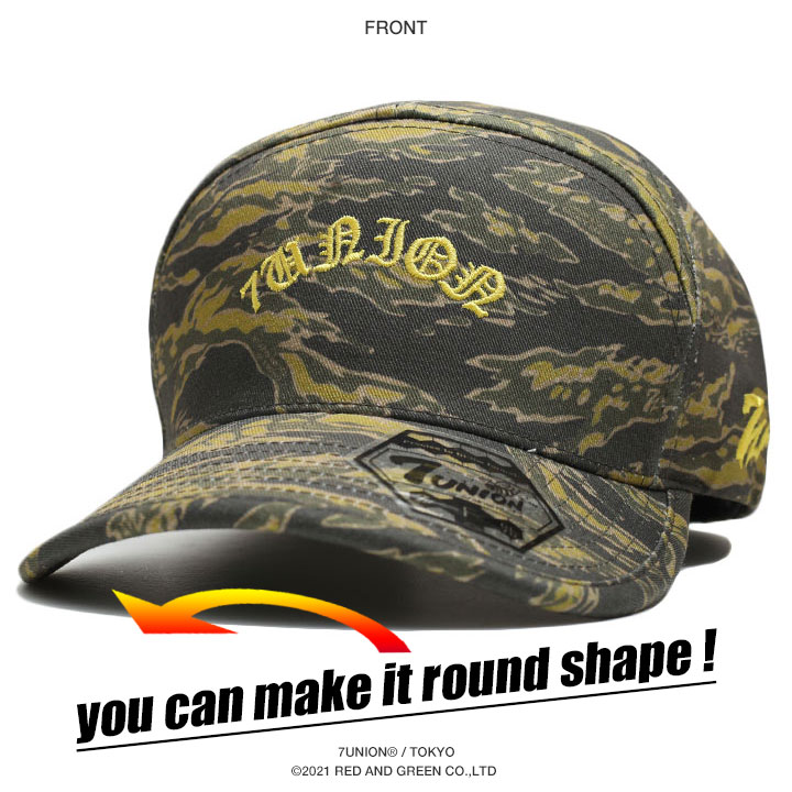 ★即納★ セブンユニオン 7UNION キャップ 帽子 迷彩柄 7Union 7union キャップ セブンユニオン 帽子 cap 浅め スナップ
