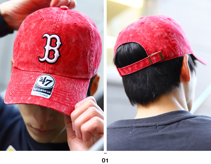 47 キャップ レッドソックス MLB Red Sox B ロゴ 47brand フォーティセブン 帽子 cap ローキャップ 浅め  ベースボールキャップ