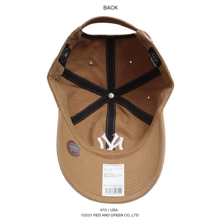 47 キャップ ヤンキース ドジャース レッドソックス MLB メンズ レディース カーキ ロゴ 47brand フォーティセブン 帽子 cap ローキャップ 浅め おしゃれ | 47Brand | 12