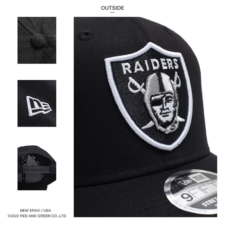 レイダース キャップ ブラック グレー NFL RAIDERS メンズ