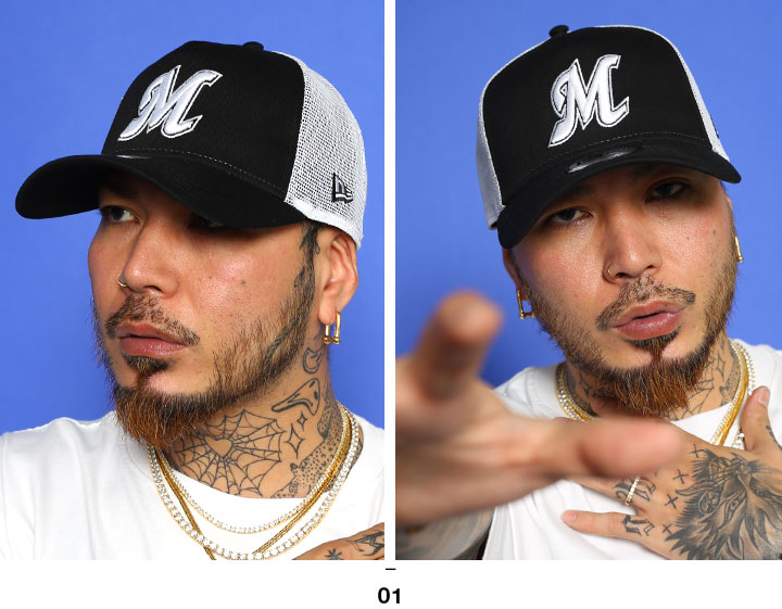 ニューエラ NEW ERA キャップ メッシュキャップ 9FORTY Trucker プロ野球 千葉 マリーンズ 公式 グッズ M ロゴ NPB 帽子 cap ローキャップ 浅め | Trucker | 04