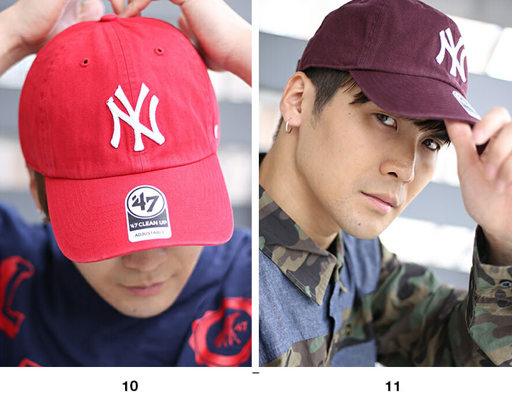 47 キャップ ニューヨークヤンキース MLB ヤンキース NY ロゴ 47brand フォーティセブン CLEAN UP 帽子 cap ローキャップ 浅め ベースボールキャップ 刺繍 | 47Brand | 08