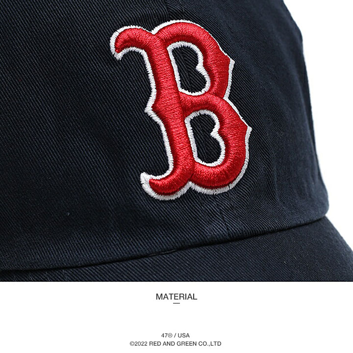 47 キャップ 47brand レッドソックス MLB Red Sox B ロゴ フォーティセブン CLEAN UP 47brand 帽子 cap ロー キャップ 浅め ベースボールキャップ 刺繍 :930122570:本格派大人のB系XL零ZERO - 通販 - Yahoo!ショッピング