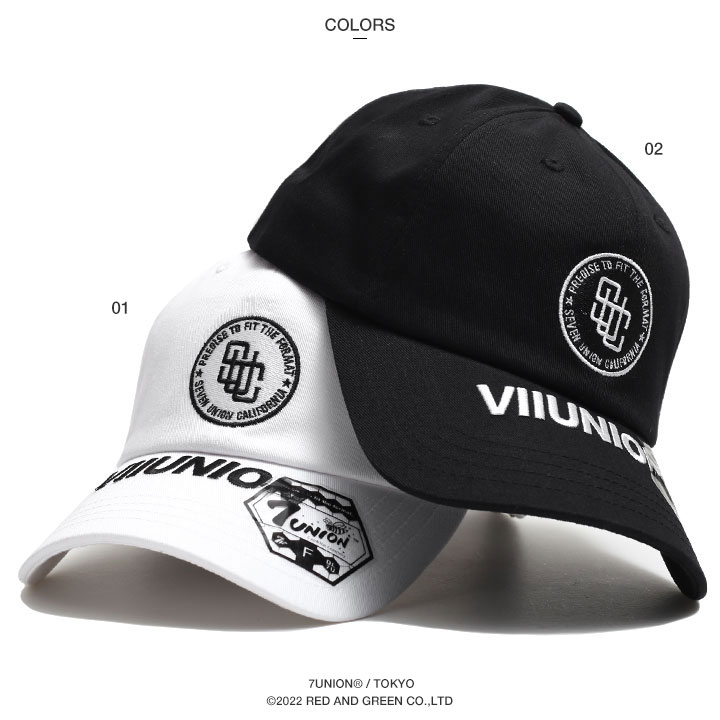 7union キャップ セブンユニオン 帽子 cap ローキャップ 浅め ベース