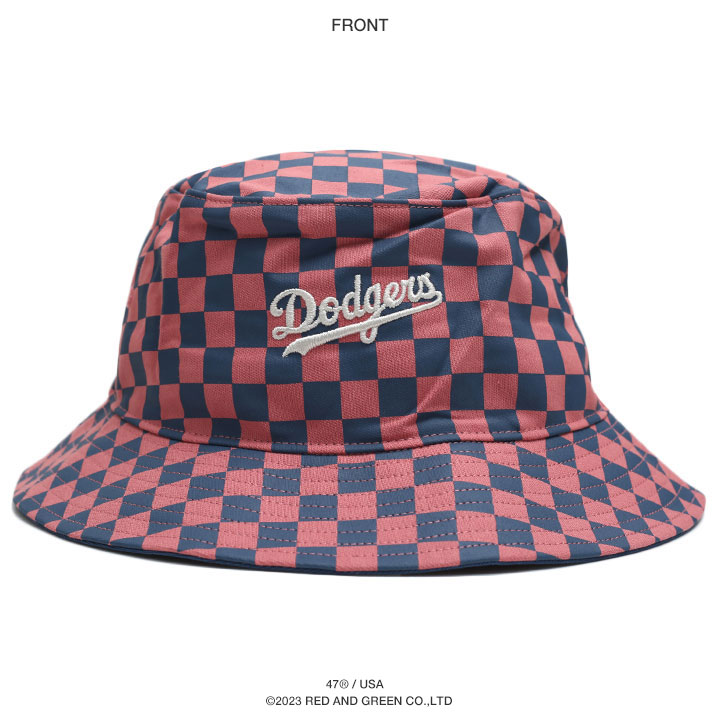 47 ハット バケットハット バケハ 帽子 hat ドジャース MLB Dodgers ロゴ 47brand フォーティセブン サファリハット 総柄 刺繍 ブロックチェック｜weekindenim｜11