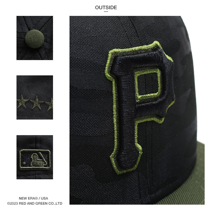 パイレーツ 迷彩 米国製 MLB ロゴ 刺繍 ニューエラ NEW ERA