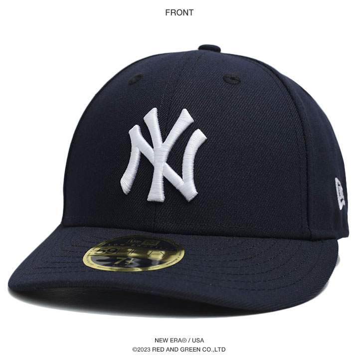 ニューエラ NEW ERA キャップ MLB ヤンキース NY ロゴ LP 59Fifty 帽子 cap 浅め カーブバイザー フィッテッドキャップ  シンプル 定番 人気