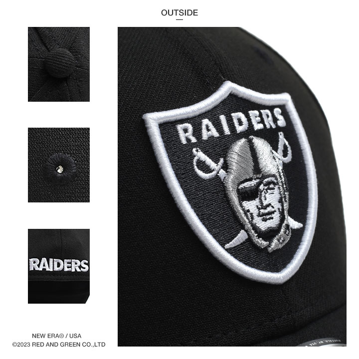 ニューエラ NEW ERA キャップ NFL Raiders ロゴ 39thirty ストレッチ