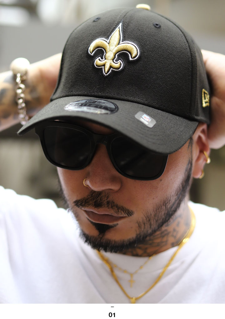 ニューエラ NEW ERA キャップ NFL Saints ロゴ 39thirty ストレッチ 帽子 cap ローキャップ 浅め  ストレッチフィットキャップ シンプル 定番 人気