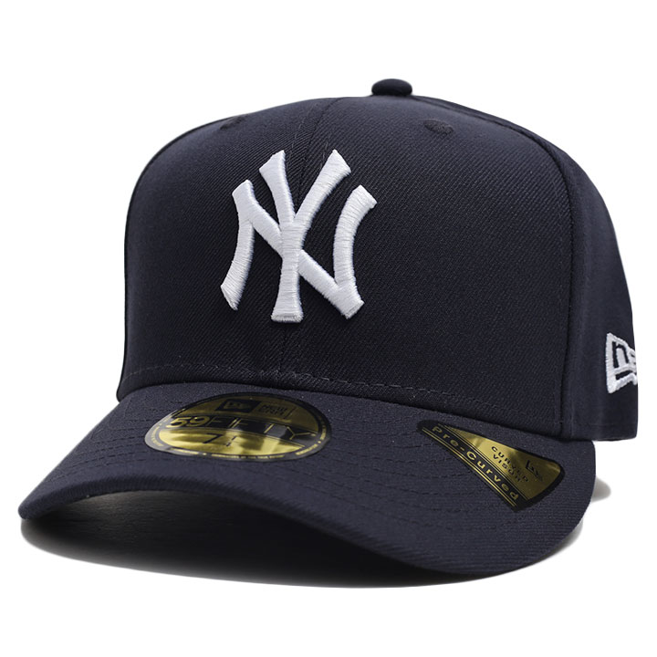 ニューエラ NEW ERA キャップ 大きいサイズ MLB ヤンキース NY ロゴ PC 59Fifty 帽子 cap 深め カーブバイザー  フィッテッドキャップ シンプル ワンポイント