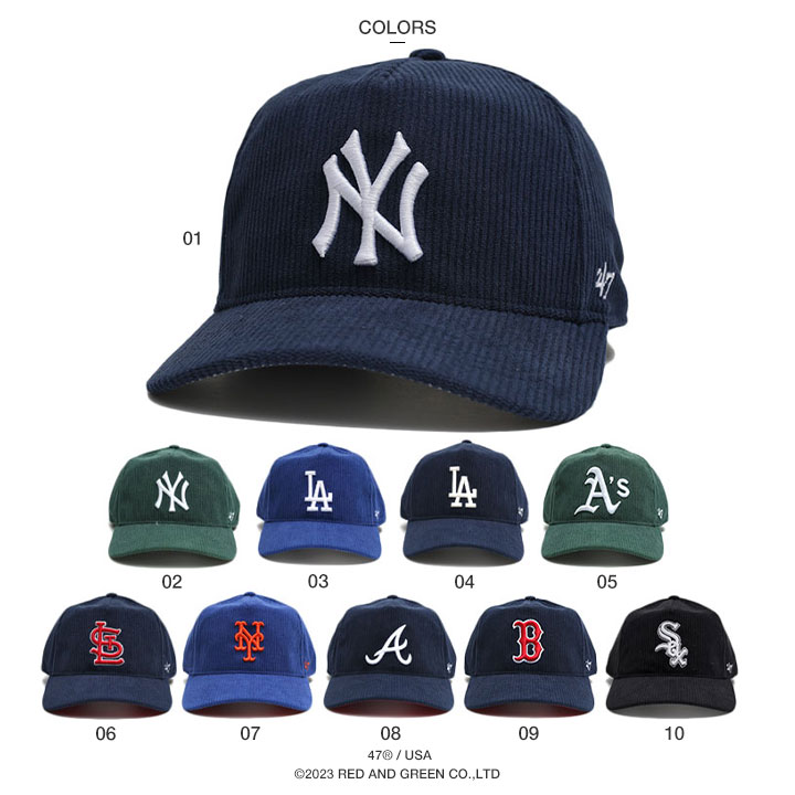 47 キャップ メンズ 大きいサイズ MLB ヤンキース NY ロゴ 47brand フォーティセブン 帽子 cap ハイキャップ 深め ベースボールキャップ シンプル b系｜weekindenim｜09