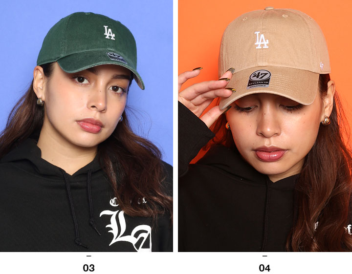 47Brand ドジャース 公式 LA キャップ 青 黒 ベージュ コーデ 47