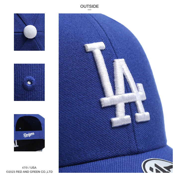 ドジャース 公式 LA キャップ 青 47 レディース 全3色 大きいサイズ MLB Dodgers ロゴ 47brand フォーティセブン MVP 帽子 cap ローキャップ 浅め 刺繍｜weekindenim｜16