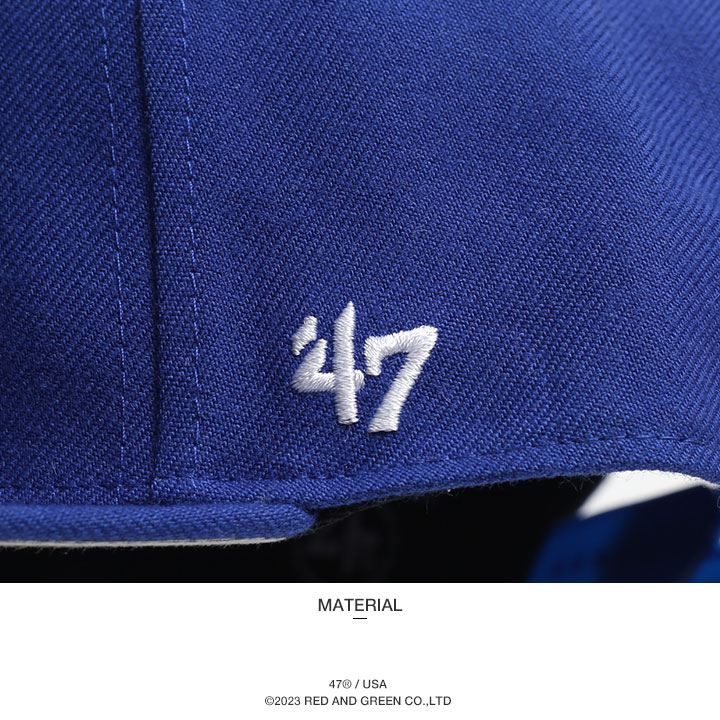 47（フォーティーセブン） ドジャース 公式 LA キャップ 青 黒 コーデ