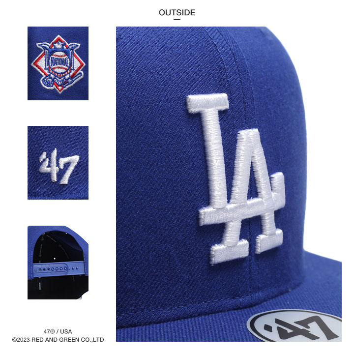 47 キャップ ドジャース  MLB Dodgers LA ロゴ 47brand フォーティセブン 帽子 cap スナップバック 青｜weekindenim｜17