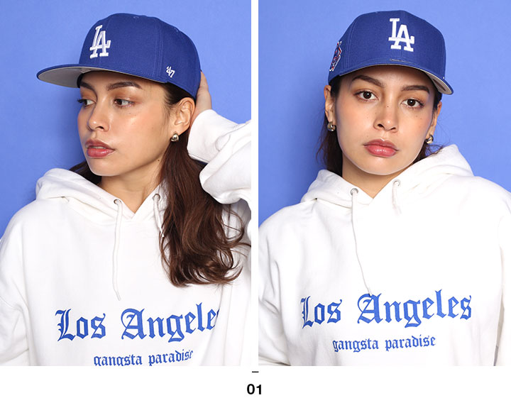 47 キャップ ドジャース  MLB Dodgers LA ロゴ 47brand フォーティセブン 帽子 cap スナップバック 青｜weekindenim｜10